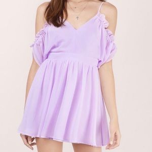 TOBI light purple off-the-shoulder dress Size medium